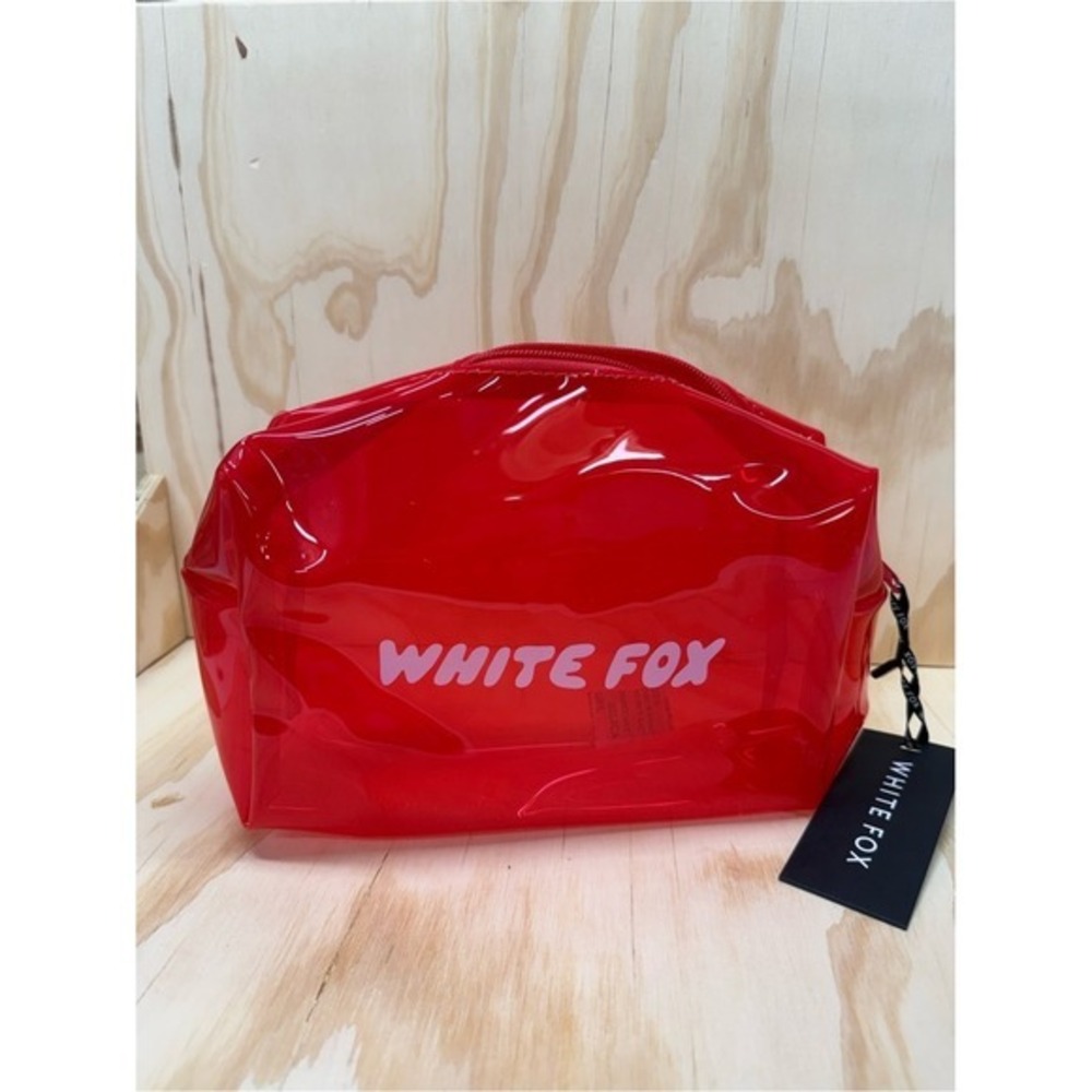 White Fox Boutique Keep It Together Case Red Vinyl Cosmetic Pouch WFXM12-5-O/S